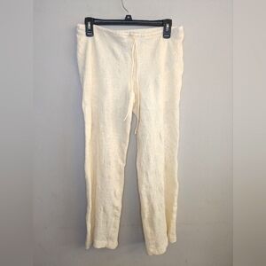 Zara Butter Yellow Wool Jacquard Pants Size S